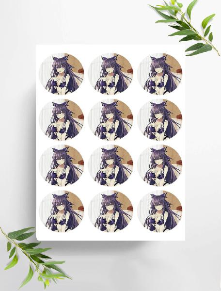 Anime Manga  Muffinaufleger, Ø ca. 6 cm, 0855x